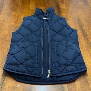 J. Crew Navy Quilted Vest